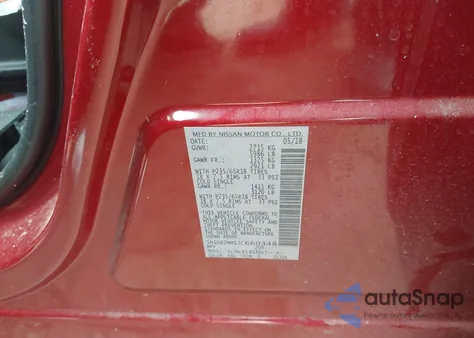 2018 Nissan Pathfinder S z USA, uszkodzony, nr VIN 5N1DR2MM1JC660348